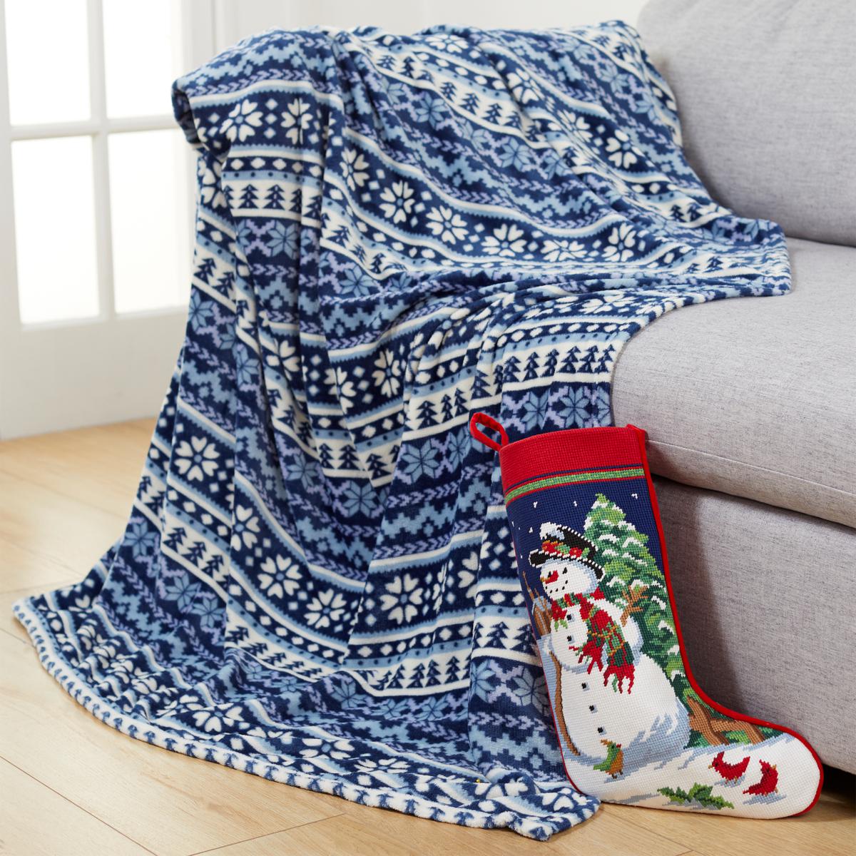 Christmas throw blanket hot sale