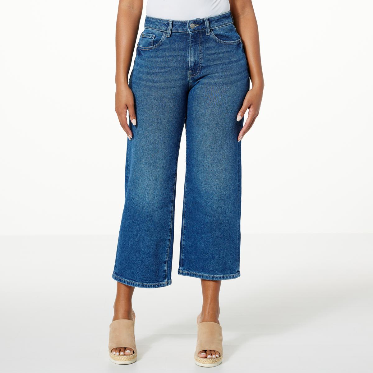 Wide leg outlet crop jean