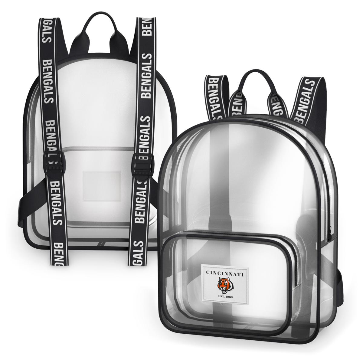 WEAR by Erin Andrews Cincinnati Bengals Clear Stadium Backpack