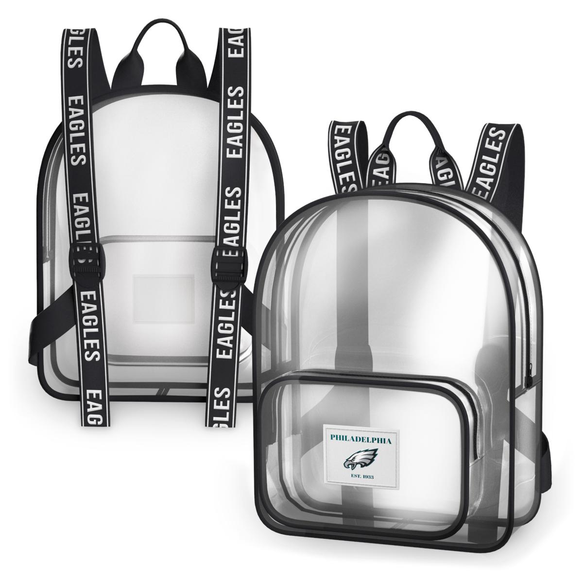 WEAR by Erin Andrews Philadelphia Eagles Clear Stadium Backpack