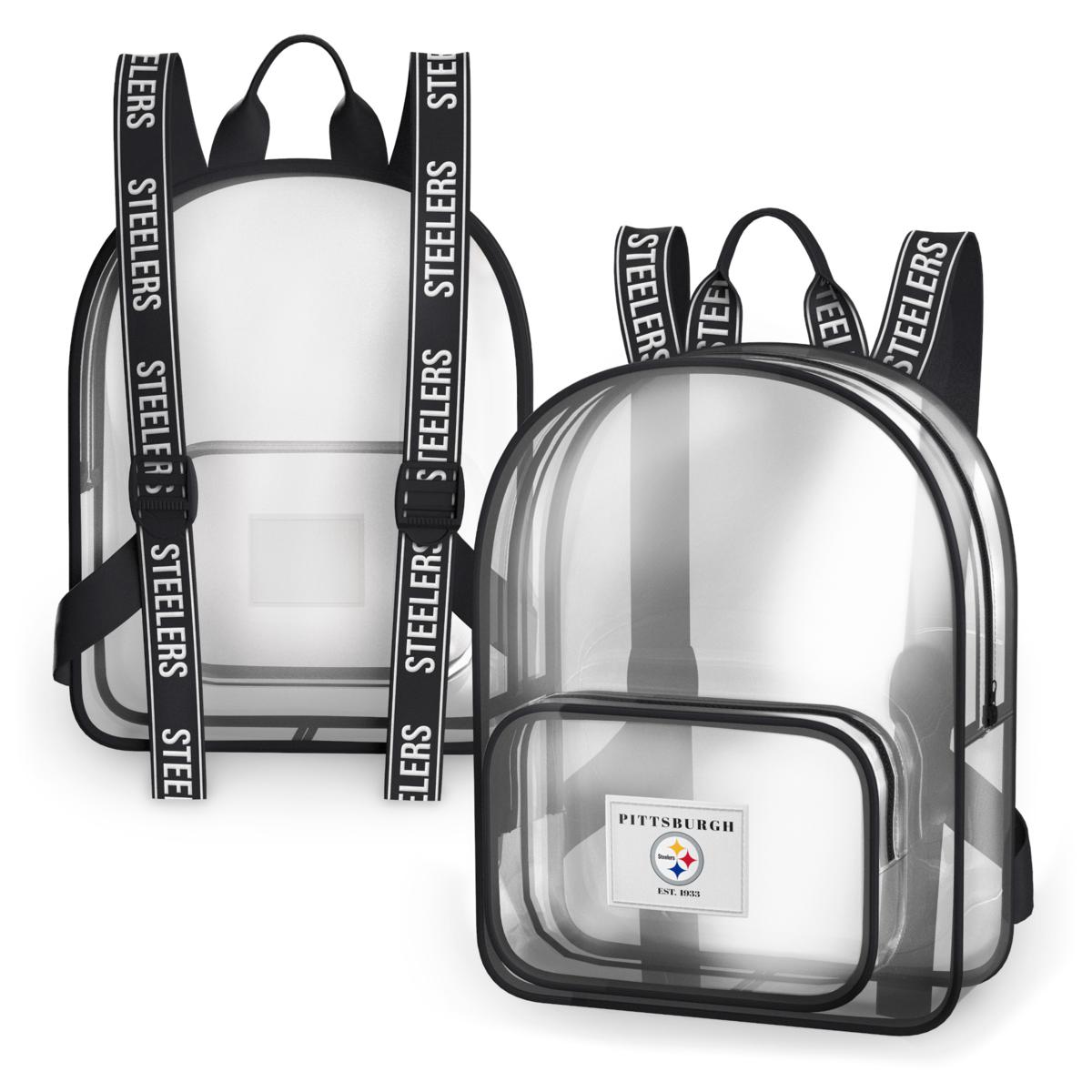 WEAR by Erin Andrews Pittsburgh Steelers Clear Stadium Backpack