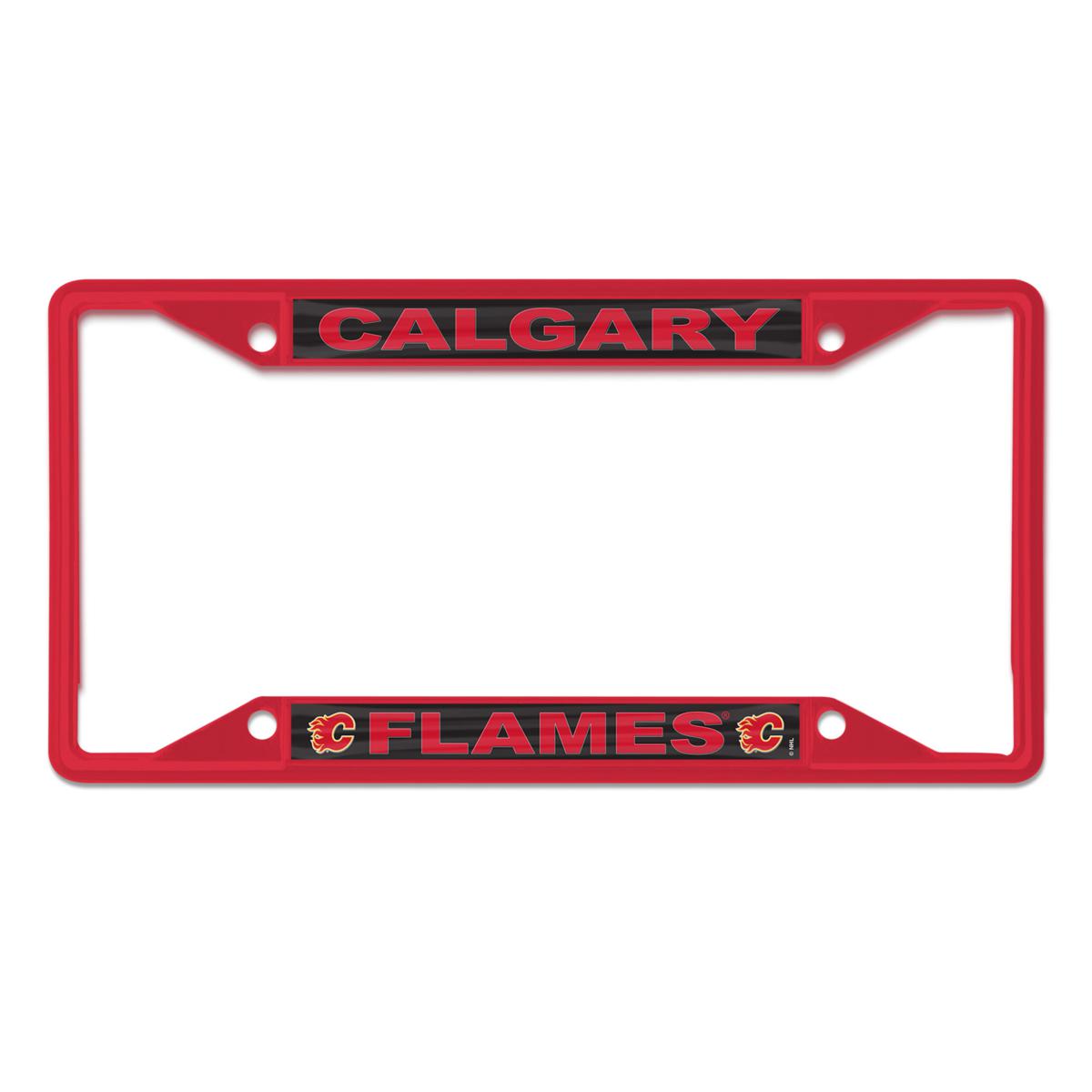 WinCraft Calgary Flames Chrome Color License Plate Frame 21942501 HSN
