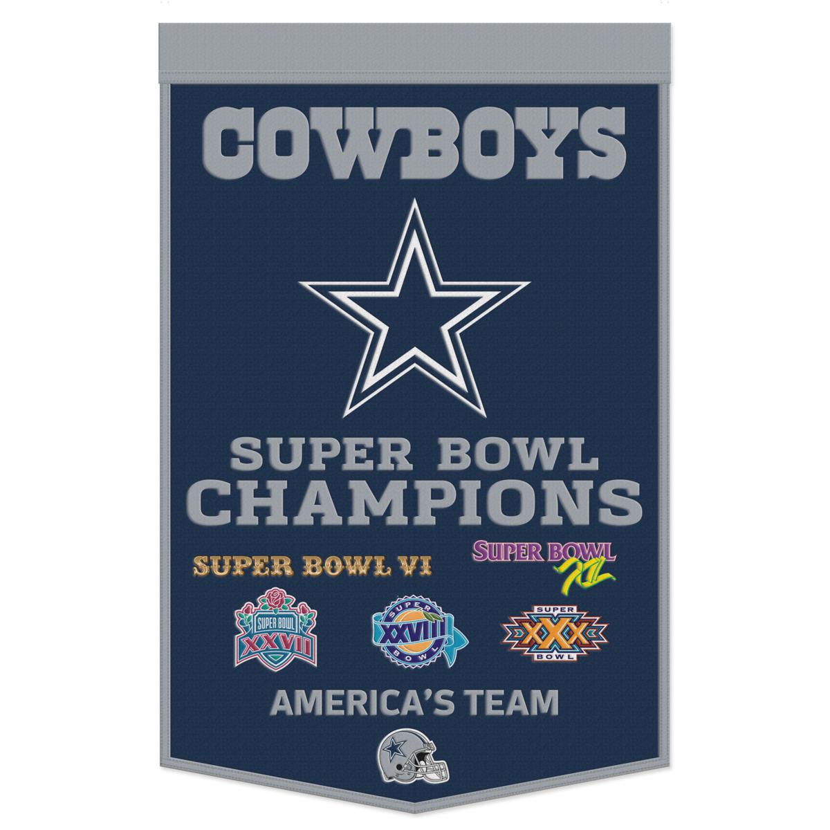 WinCraft Sports 1.25-ft W x 2.75-ft H Dallas Cowboys Flag at