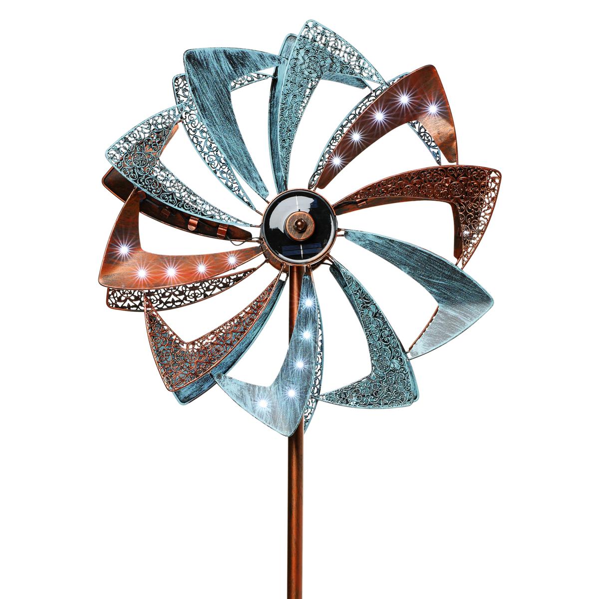 Wind And Weather Solar Led Flower Wind Spinner atelieryuwa.ciao.jp