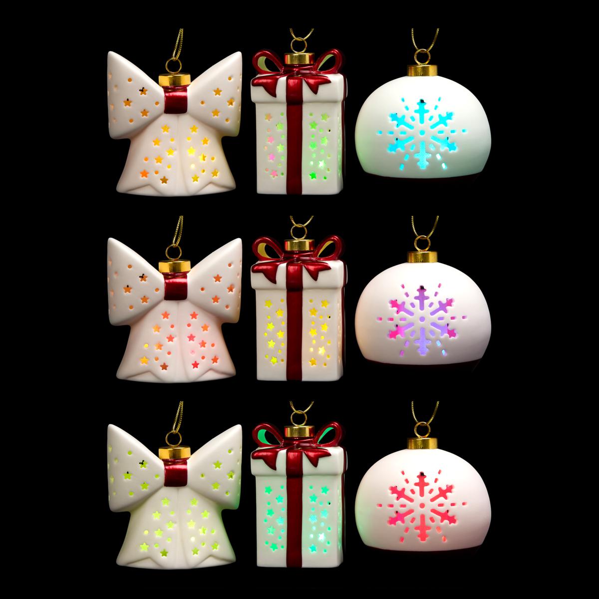 christmas evel リノ3枚 3 Packs of 3 NOS Made in Japan Flocked Train Christmas Tree