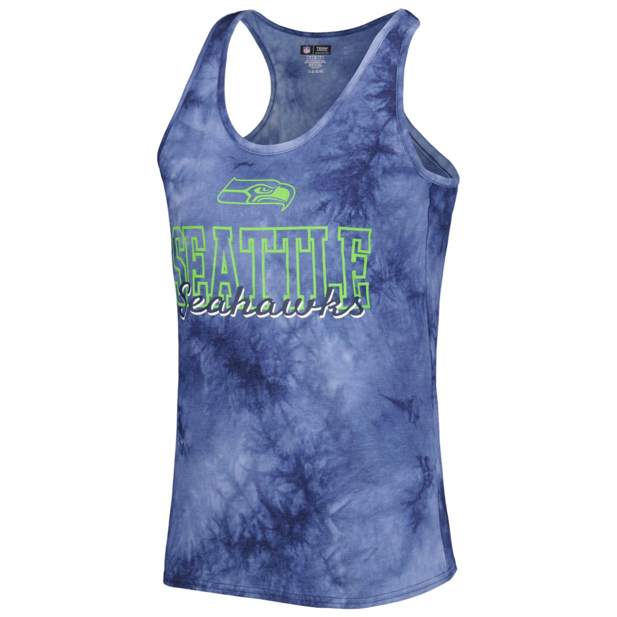 Women's Concepts Sport College Navy Seattle Seahawks Billboard Scoop Neck  Racerback Tank and Shorts