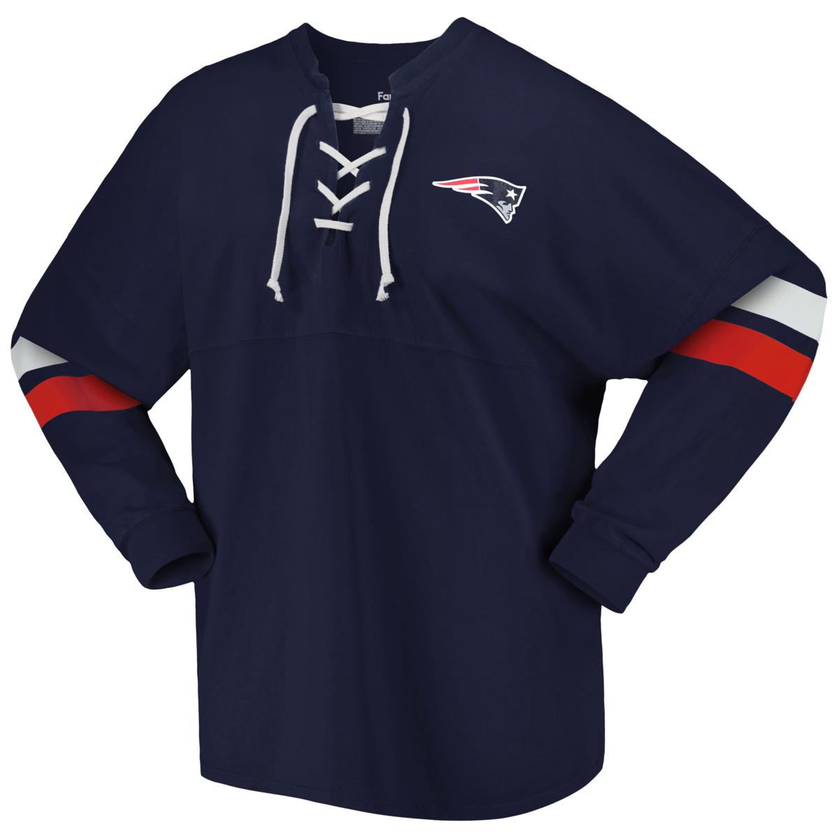 patriots lace up shirt