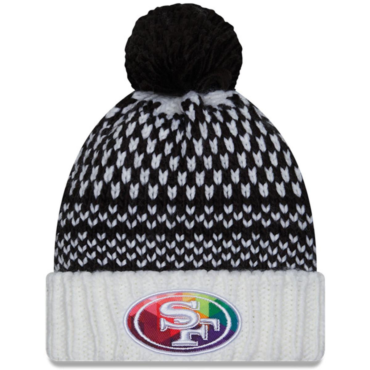 New Era Men's Cincinnati Bengals Heather Grey Pom Knit Beanie