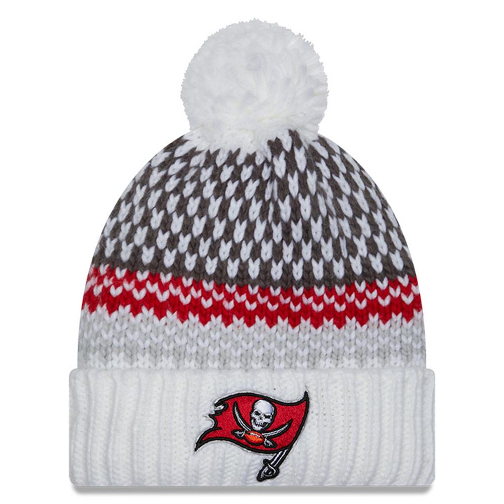 Men's New Era Red Tampa Bay Buccaneers 2023 Sideline Cuffed Knit Hat With  Pom