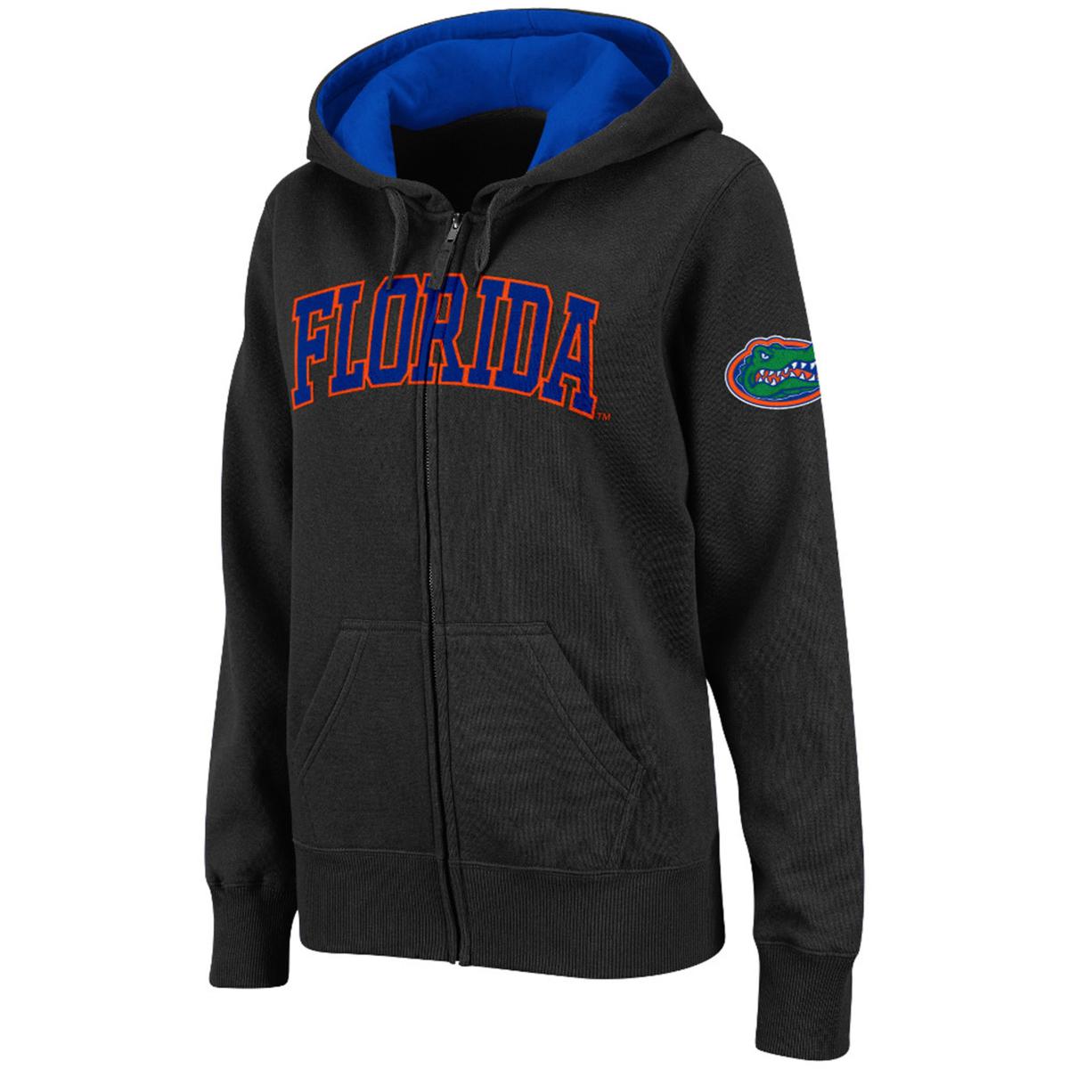 Women s Stadium Athletic Black Florida Gators Arched Name Full Zip Hoodie HSN