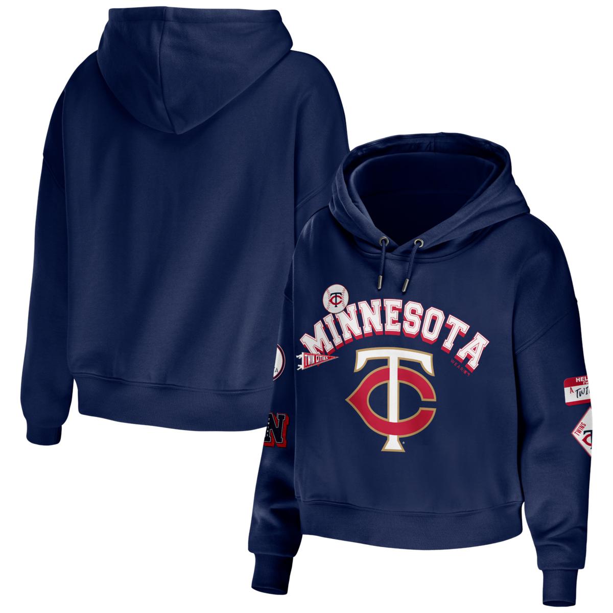 Fanatics MLB Minnesota Twins Spell Out Logo Pullover Hooded