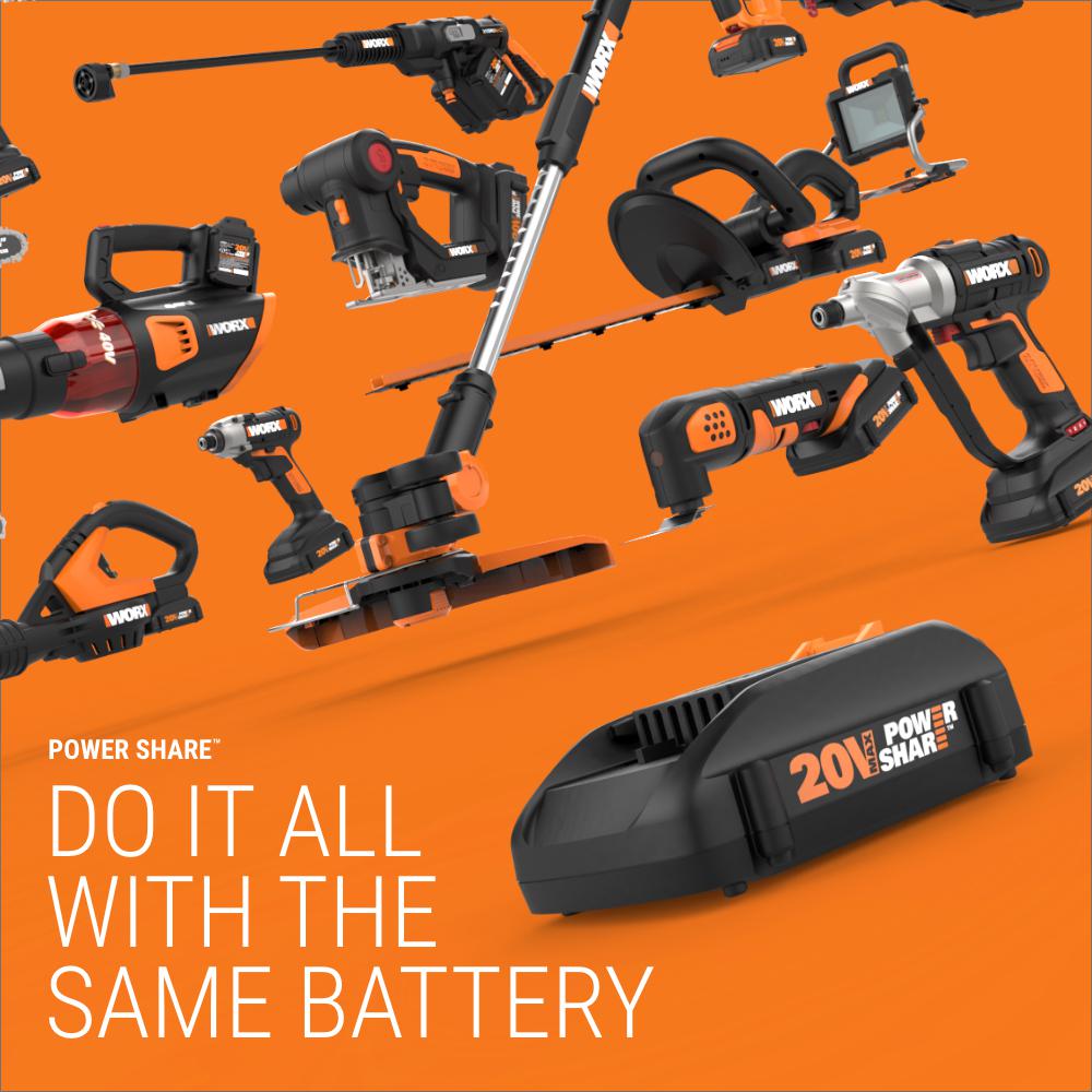 Worx hydroshot 20v cordless power online cleaner