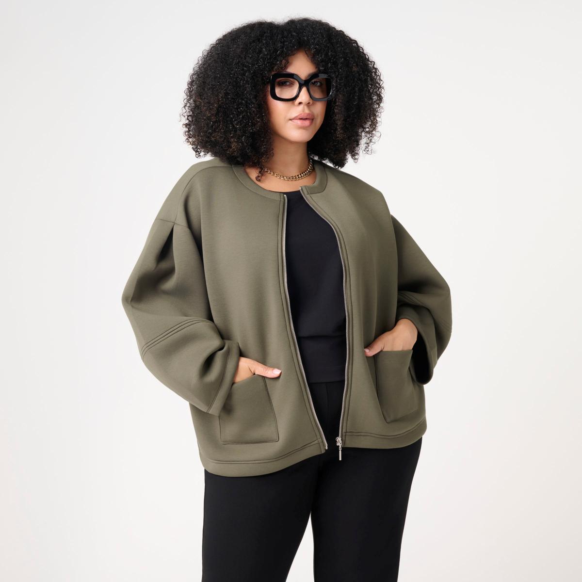 WynneCollection Scuba Cocoon Jacket | HSN