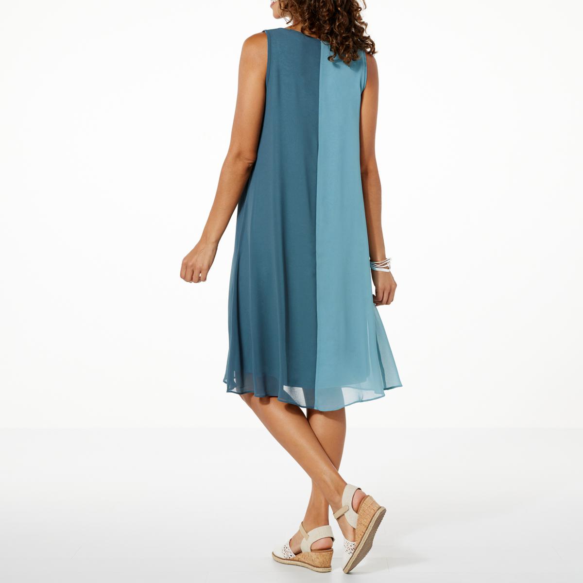 Chiffon double 2024 layer dress