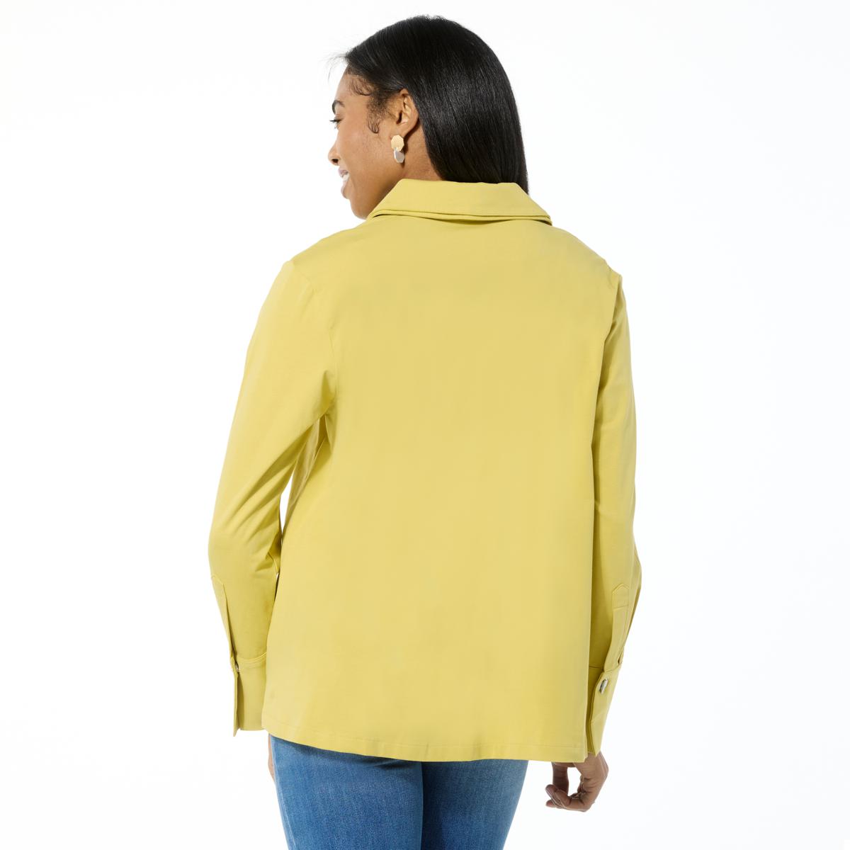 WynneLayers Double Collar Grommet Closure Shirt - 23387332 | HSN