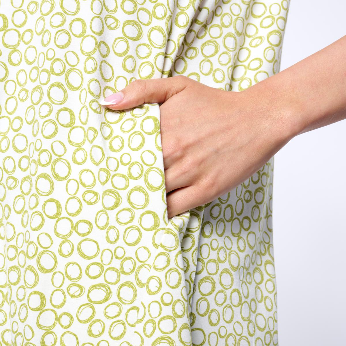 WynneLayers Printed Jersey Knit V-Neck Butterfly Tee | HSN