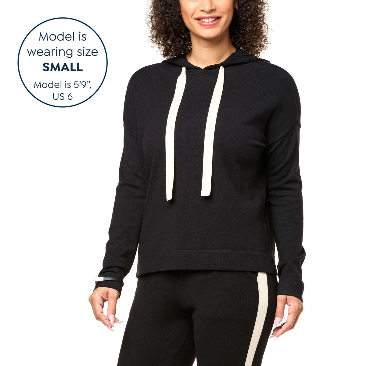 WynneLayers SoftKNIT Hoodie with Contrast Drawstring - 20581797 | HSN