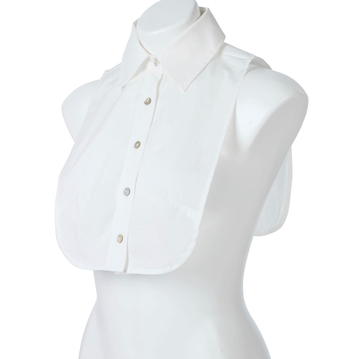 WynneLayers Stretch Poplin Pop-Under Collared Dickey - 20112998 | HSN