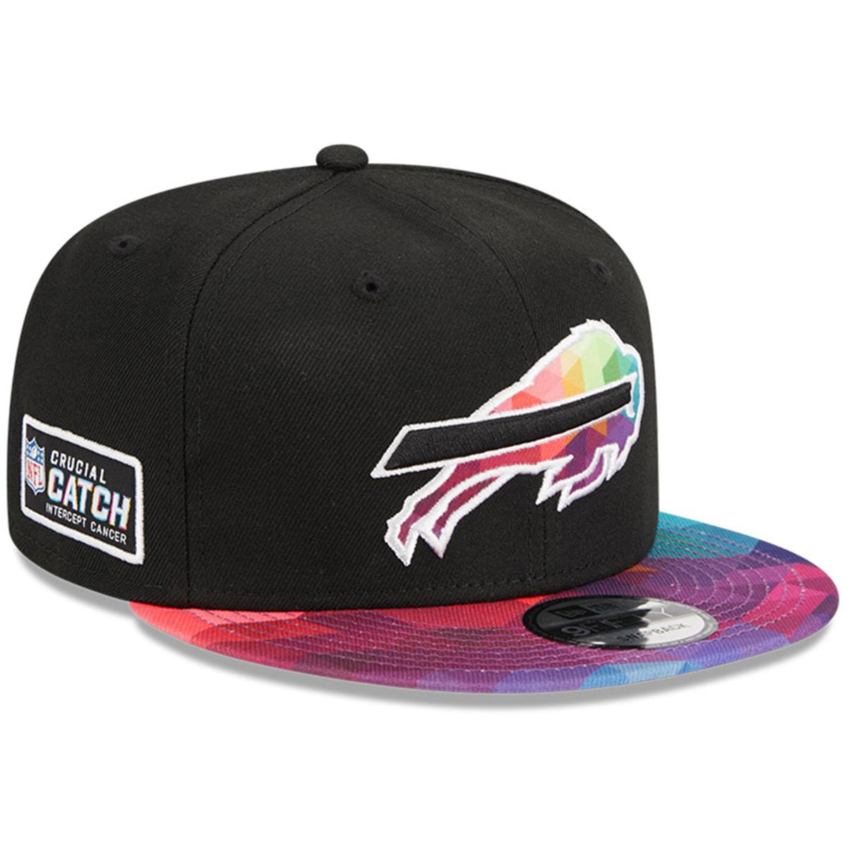 New Era Buffalo Bills Youth Black 2023 NFL Crucial Catch 9FIFTY Snapback Hat