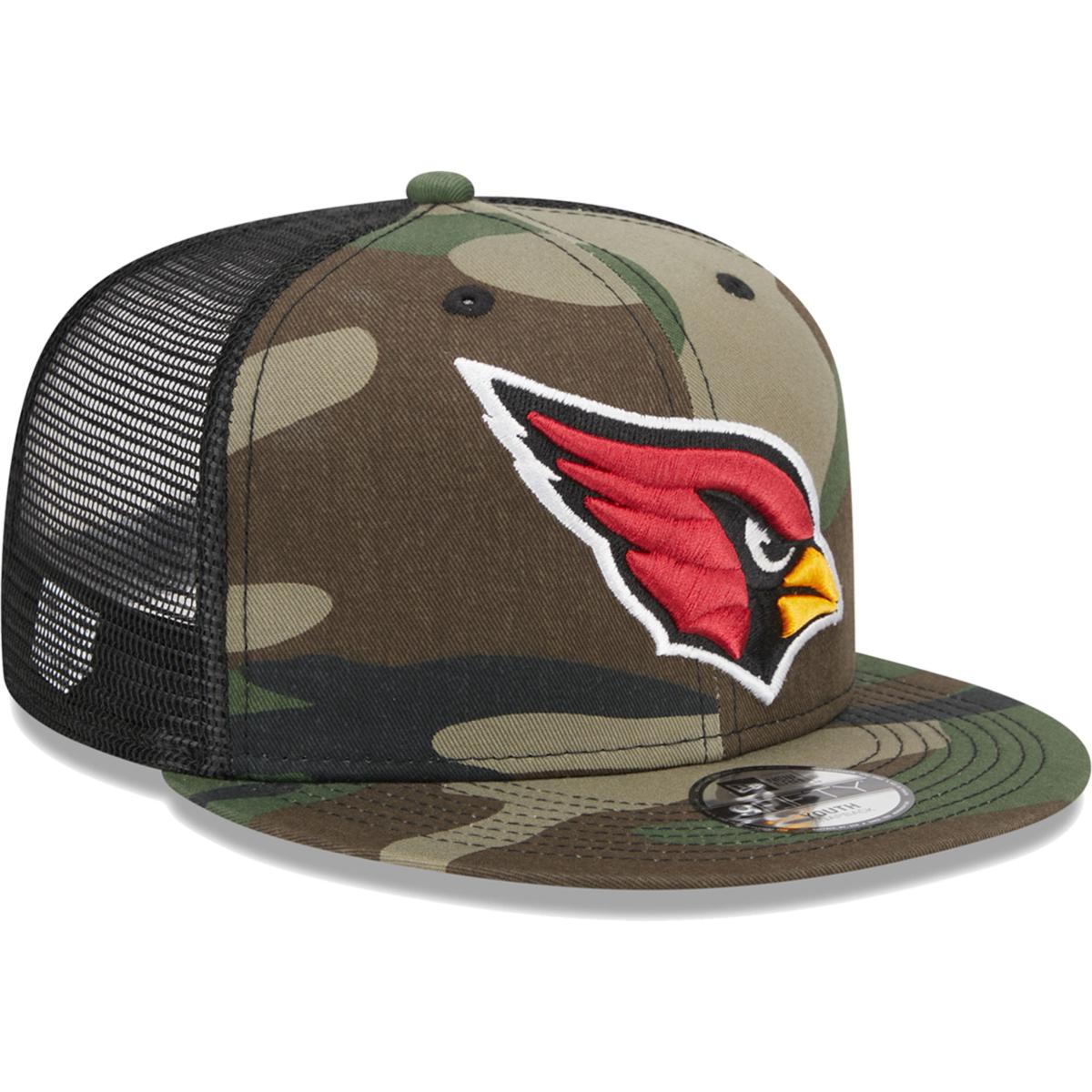 Arizona Cardinals New Era Basic 9TWENTY Trucker Snapback Hat - Camo/Black