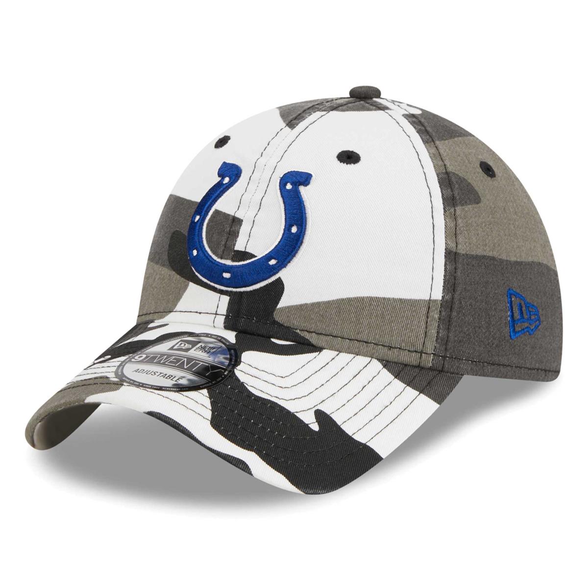 Men's New Era Cream Indianapolis Colts Core Classic 2.0 9TWENTY Adjustable  Hat