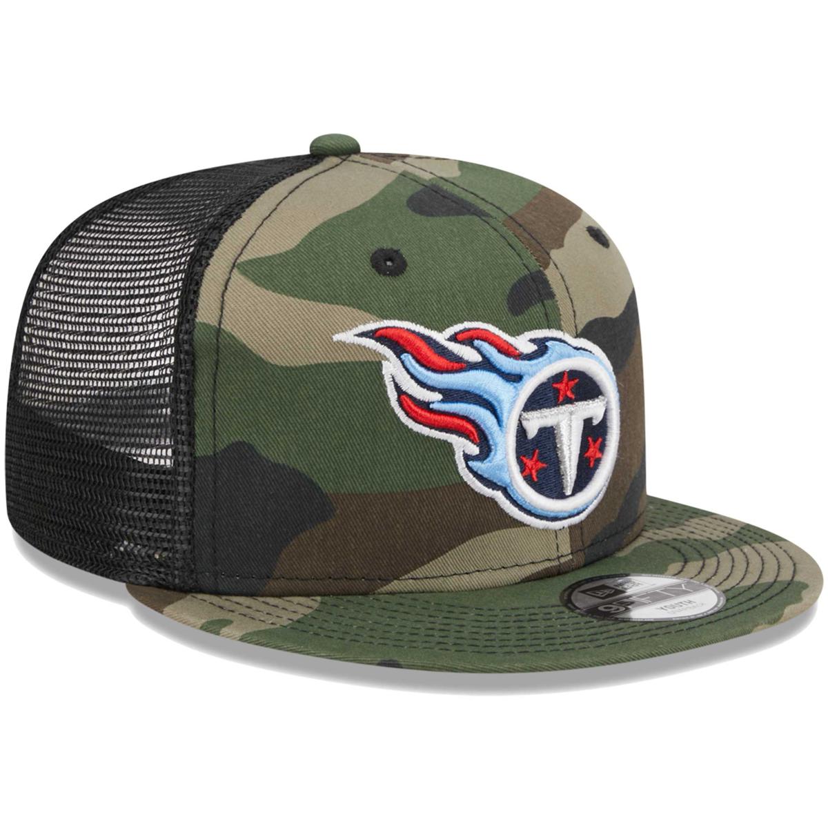 Youth New Era Camo Tennessee Titans Trucker 9FIFTY Snapback Hat