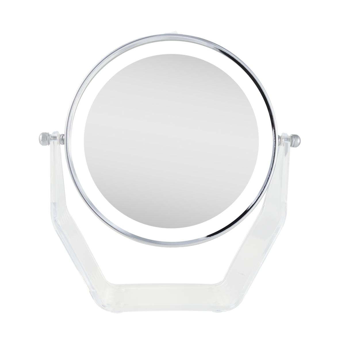 Zadro Cordless Led Surround Light Acrylic-base Mirror With 8x 1x Mag 