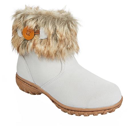 sporto micah waterproof suede knit collar bootie