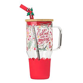 10 Strawberry Street Adria Hydration Tumbler, Be Merry