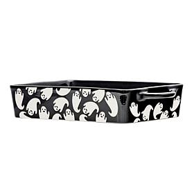 10 Strawberry Street Flying Ghost Bakeware, Rectangle, Black