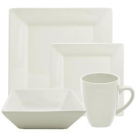 10 Strawberry Street Nova 16-piece Square Dinnerware Set