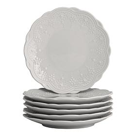 10 Strawberry Street Valentina 6" Bread and Butter Plate Set of 6