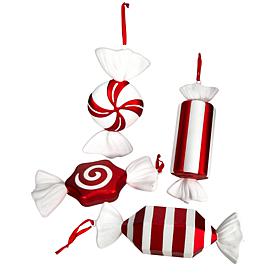 12” Jumbo Assorted Candy Deluxe Shatterproof Ornament - Set of 4