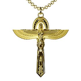 14K Gold-Plated Sterling Silver Crux Ansata Isis Necklace