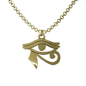 14K Gold-Plated Sterling Silver Egyptian "Eye of Horus" Necklace