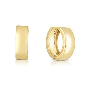 14K Polished Gold Huggie Earrings  
