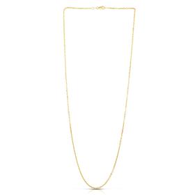 14K Yellow Gold 1.8mm Diamond-Cut Cable Chain Necklace - 20"