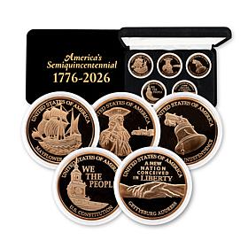 1776-2026 1 oz. Copper 5-piece Coin Collection