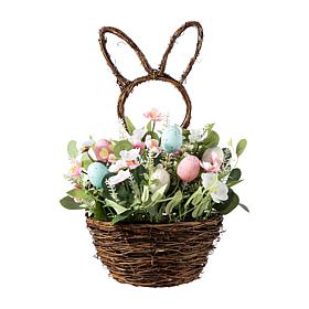 18" Easter Bunny Shaped Basket Centerpiece