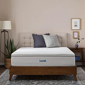 2” Bamboo Charcoal and Gel Memory Foam Mattress Topper, Twin