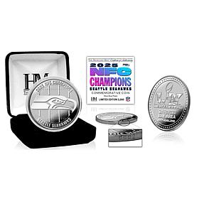 2025-26 NFL NFC Champions Silver-Plated 39mm Coin