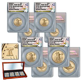2026 PR70 ANACS Advance Release Gold Eagles - $5, $10, $25, $50 Coins 