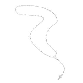 26" Sterling Silver Rosary Necklace
