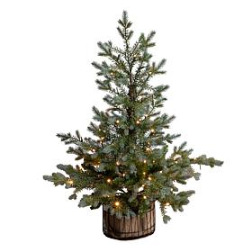 3-ft Pine Christmas Tree with 60 LED Lights by Nearly Natural