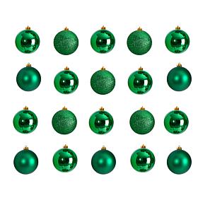 3” Shatterproof Ornament Set with Storage Container - 20 Count