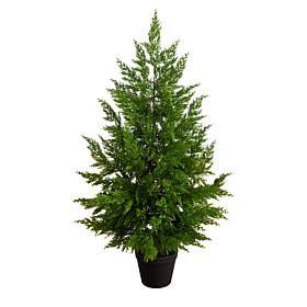 38-in Real Touch Cypress Christmas Tree by Nearly Natural
