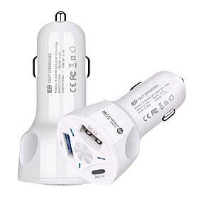 3PExperts Car Charger with C type and USB