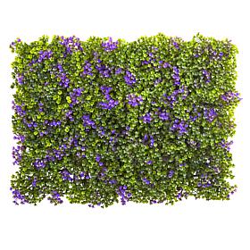 6 in. x 6 in. Purple and Green Clover Mat Set of 12