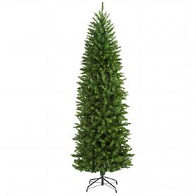 7-ft Slim Green Mountain Pine Christmas Tree by Nearly Natural
