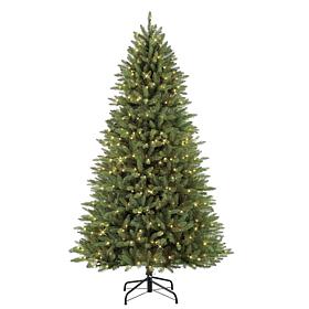 7.5' Narrow Franklin Fir Artificial Christmas Tree - 600 Clear Lights